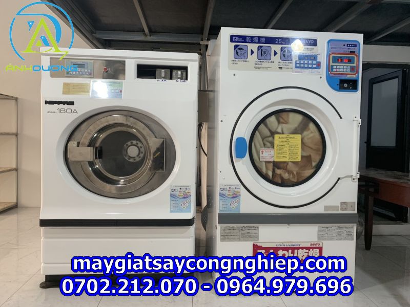 Lắp đặt máy giặt công nghiệp cũ tại Lạng Giang